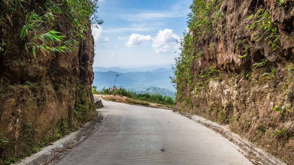 Scenic road connecting Gangtok and Pelling.